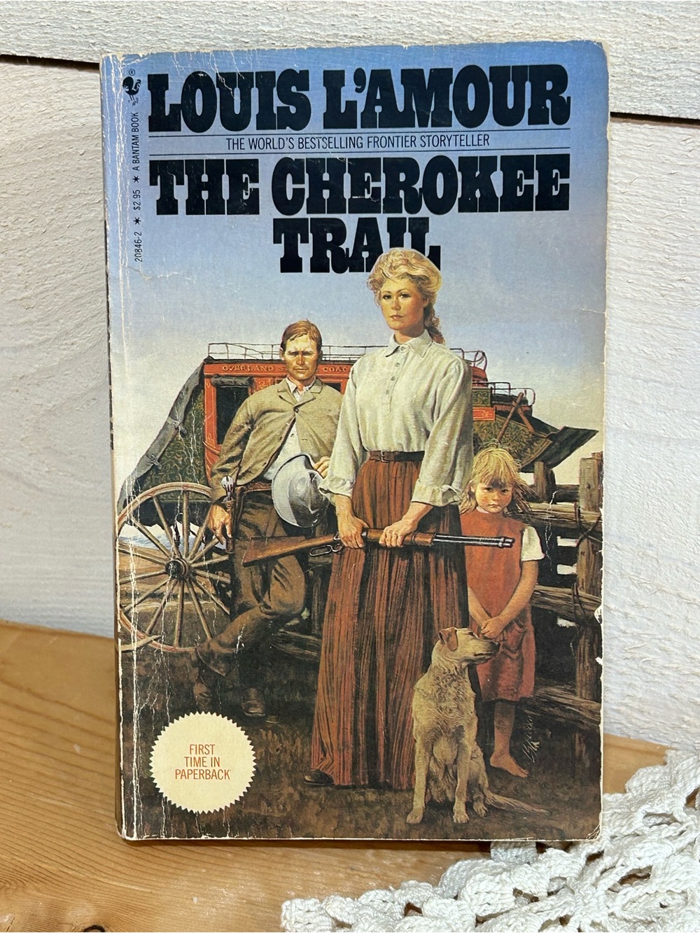 L'Amour The Cherokee Trail - Vintage Paperback (Blue Cover)